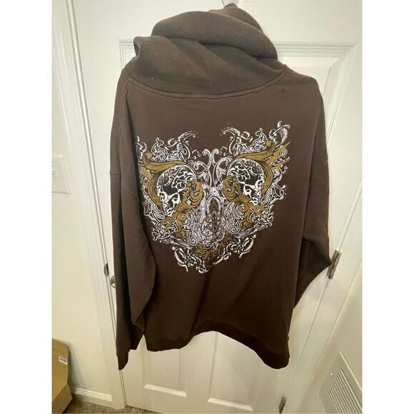 Break Through 2XL brown hoodie - Picture 2 of 7